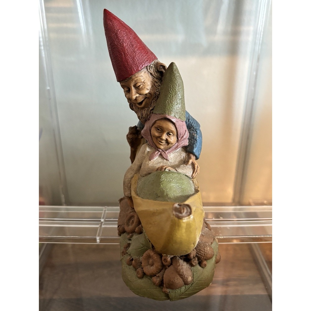🩷 1992 Tom Clark Gnome Figurine LOVE BOAT #5201 Couple In Banana Boat - Picture 3 of 6
